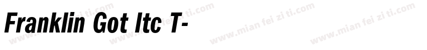 Franklin Got Itc T字体转换